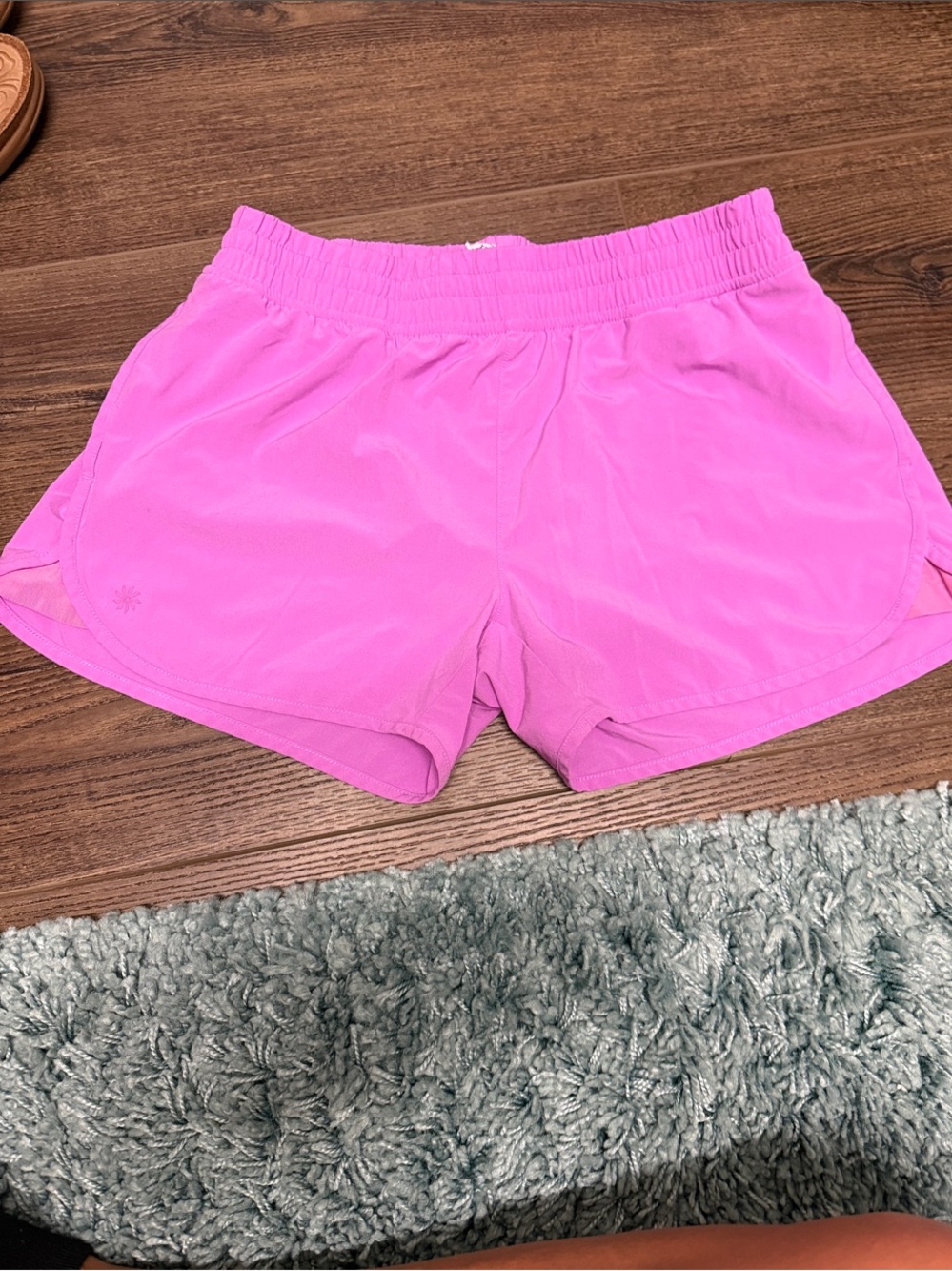 Athleta Hot Pink Elastic-Waist Athletic Shorts